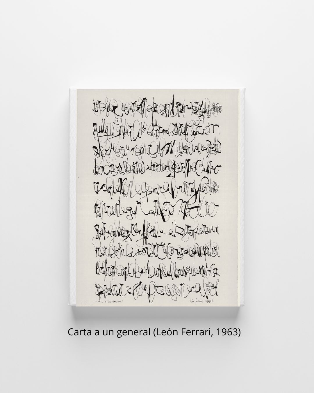 Carta a un general (León Ferrari, 1963)