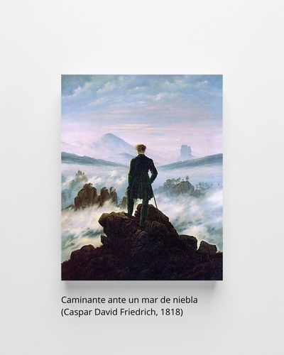 Caminante ante un mar de niebla (Caspar David Friedrich, 1818)