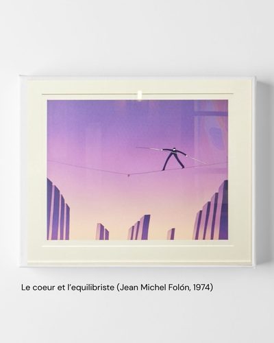 Le coeur et l’ equilibriste (Jean Michel Folón, 1974)