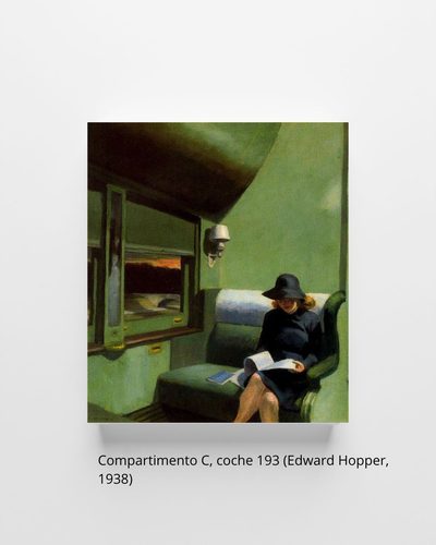 Compartimento C, coche 193 (Edward Hopper, 1938)