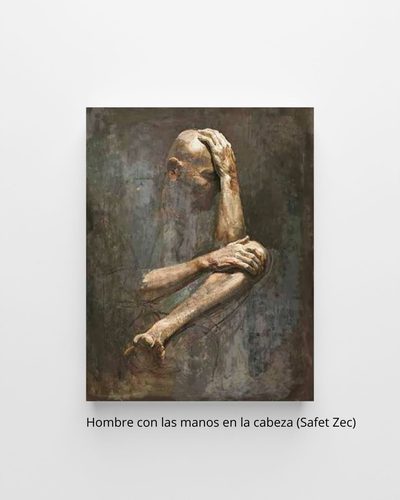 Hombre con las manos en la cabeza (Safet Zec, s/f)
