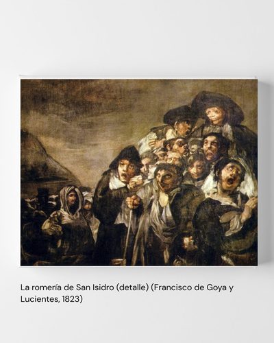 La romería de San Isidro, detalle (Francisco de Goya y Lucientes, 1823)