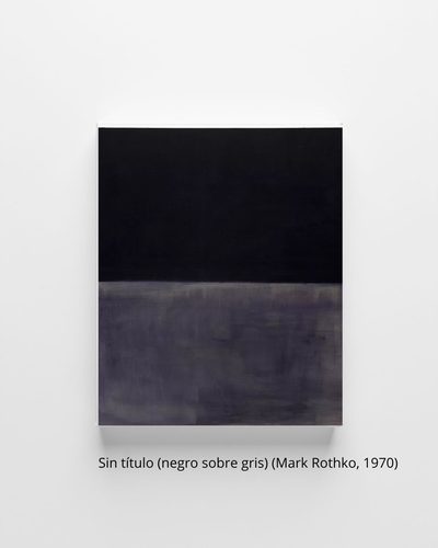 Negro sobre gris (Mark Rothko, 1970)