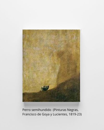 Perro semihundido (Francisco de Goya y Lucientes, 1819)